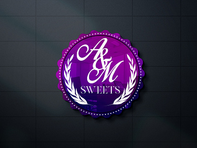 A&M Sweets Logo design for my Fiverr client adobe illustrator adobe photoshop brand icon branding branding design design graphic design illustration logo