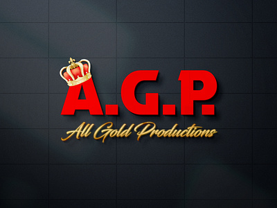 A.G.P Crown Logo for my fiverr client adobe illustrator adobe photoshop brand icon branding branding design design graphic design illustration logo ui