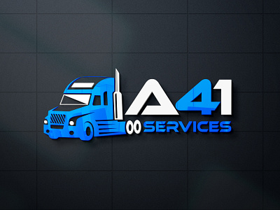 A41 Truck Services Transportation logo design for fiverr client adobe illustrator adobe photoshop brand icon branding branding design design graphic design illustration logo ui