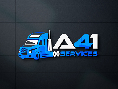 A41 Truck Services Transportation logo design for fiverr client