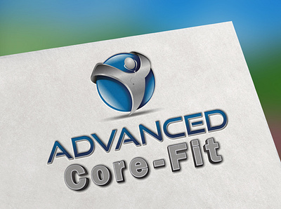 Advanced Core Fit logo design for my fiverr client adobe illustrator adobe photoshop brand icon branding branding design design graphic design illustration logo ui
