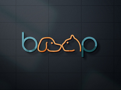 Boop pet shop logo for my fiverr client adobe illustrator adobe photoshop brand icon branding branding design design graphic design illustration logo ui
