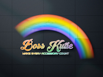 Boss Kutie logo for my fiverr client adobe illustrator adobe photoshop brand icon branding branding design design graphic design illustration logo ui