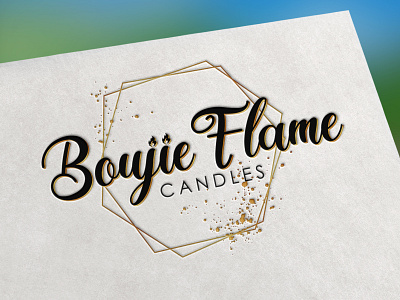 Bouyie Flame Candles Logo Design for my fiverr client