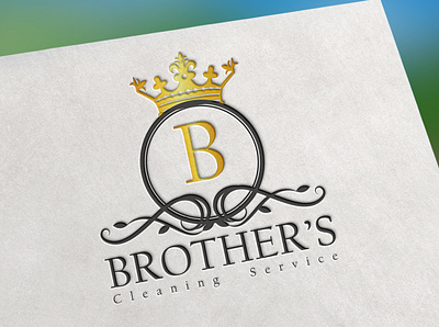 Brothers cleaning service logo design for my fiverr client adobe illustrator adobe photoshop brand icon branding branding design design graphic design illustration logo ui