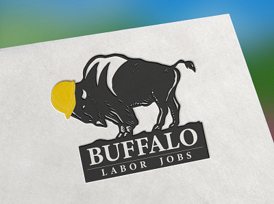Buffalo labor jobs logo design for my fiverr client adobe illustrator adobe photoshop brand icon branding branding design design graphic design illustration logo ui