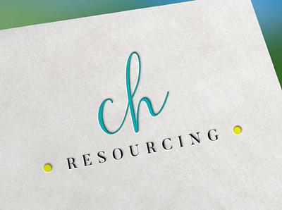 CH RESOURCING logo design for my fiverr client adobe illustrator adobe photoshop brand icon branding branding design design graphic design illustration logo ui