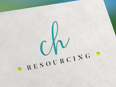 CH RESOURCING logo design for my fiverr client