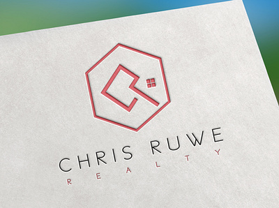 CHRIS RUWE REALTY logo design for my fiverr client. adobe illustrator adobe photoshop brand icon branding branding design design graphic design illustration logo ui