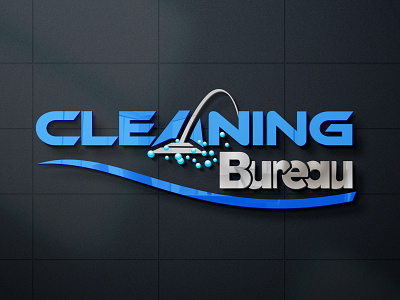 Cleaning Bureau logo design for my fiverr client adobe illustrator adobe photoshop brand icon branding branding design design graphic design illustration logo ui