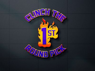 Clinch The Round Pick 1st logo design for my fiverr client