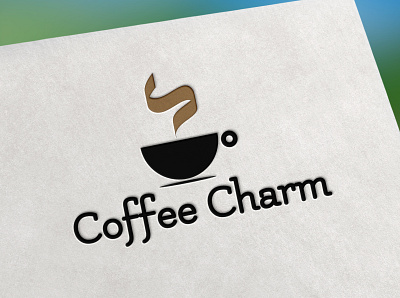 Coffee Charm Logo design for my fiverr client adobe illustrator adobe photoshop brand icon branding branding design design graphic design illustration logo ui