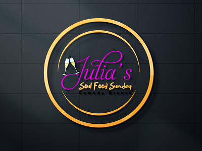 Julia's Soul Food logo design for my fiverr client adobe illustrator adobe photoshop brand icon branding branding design design graphic design illustration logo ui