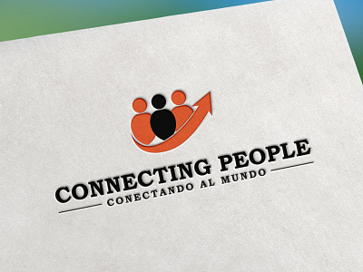 Connecting People logo design for my fiverr client adobe illustrator adobe photoshop brand icon branding branding design design graphic design illustration logo ui