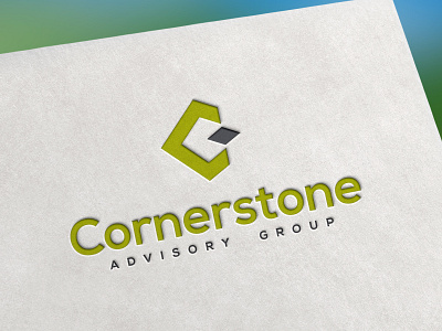 Cornerstone Advisory Group logo design for my fiverr client