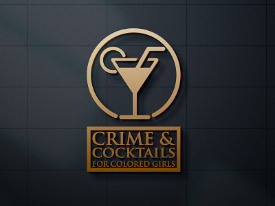Crime & Cocktails Logo design for my fiverr client adobe illustrator adobe photoshop brand icon branding branding design design graphic design illustration logo ui