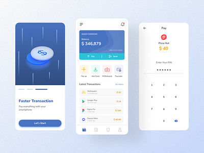 Mobile Payment App android app appdesign e banking e wallet figma finance ios javancoid mobile mobile design payment payment app ui ui design uiux user experience user interface ux wallet