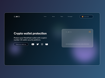 Crypto Wallet Website - Landing Page branding crypto crytpo landing page design graphic design homepage illustration landing page logo ux vector webdesign webpage website