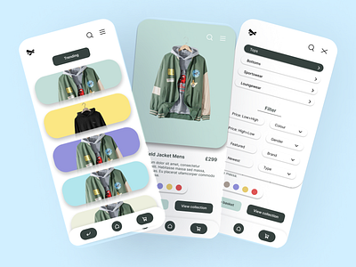 Minimalist Fashion App design