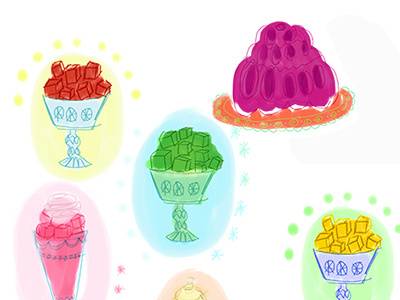 Jello! color digital doodles illustration jello painter pattern surface design