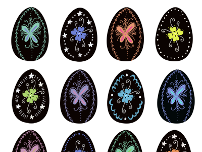 Some early Easter egg designs