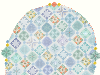 December 5th: A Cozy Quilt Pattern advent calendar color digital festive holidays illustration pattern quilt surface design