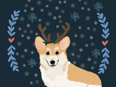 Advent Calendar Day 1: Winter Corgi