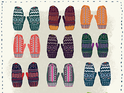 Illustrated Advent Calendar Day 5: Cozy Mittens