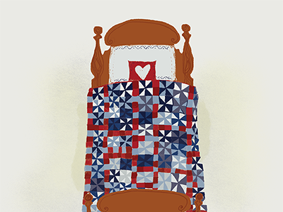 Illustrated Advent Calendar Day 5: Warm Quilts
