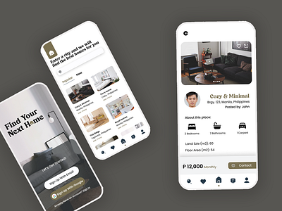 Find For Rent Properties App | Concept Design