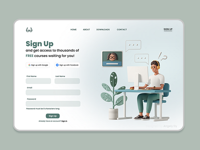 Sign Up Page | Daily UI 001