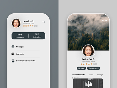 User Profile | Daily UI 006 app design app ui graphic design landing page design ui design user profile user profile social media app ux design