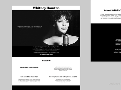 Tribute Page Concept Design