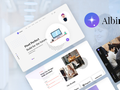 Albireo - Creative One Page PSD Template