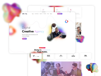 Allerta - Creative Solutions And Business HTML5 Template creative design dribbble illustration marketing modern one page portfolio ui
