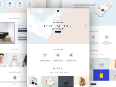 Level Agency - CREATIVE PSD TEMPLATE (themeforest.net) corporate creative dribbble landing modern portfolio psd