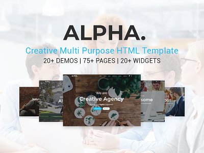 Alpha Dot Multi Purpose HTML5 Template (themeforest) app architecture creative design dribbble html multi purpose one page parallax portfolio