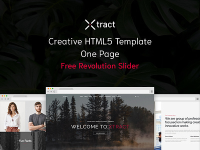 Xtract - Creative One Page Template