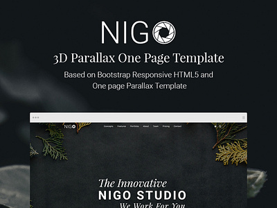 Nigo - Creative Parallax One Page HTML Template