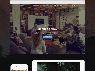 Becki - Creative Parallax One Page HTML Template