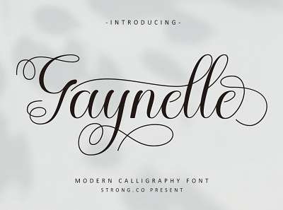 Gaynelle branding design graphic design illustration logo logo fonts love fonts modern fonts script fonts wedding fonts