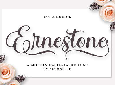 Ernestone branding calligraphy fonts design graphic design illustration logo logo fonts love fonts modern fonts script fonts wedding fonts