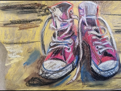 Joggings, soft pastel, 29×21 sm