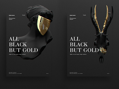 All Black But Gold | Posters