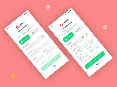 House Rent App branding ui ux