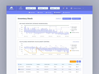 Inventory Stock branding ui ux