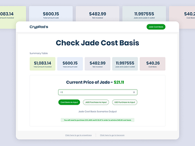 Crypto JADE Protocol branding ui ux