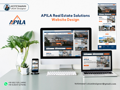 APILA Real Estate Solutions Website adobexd app appdesign branding figma graphicdesign koteswari koteswariuiuxdesigner landingpage logo photoshop realestatetemplate ui uidesign uiux userinterfacedesign ux uxdesign webdesign website