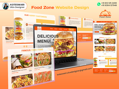 Food Zone Website Design