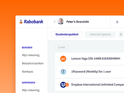 Rabobank — Visual Branding Concept app blockchain coin crypto cryptocurrency data desktop ecommerce wallet website